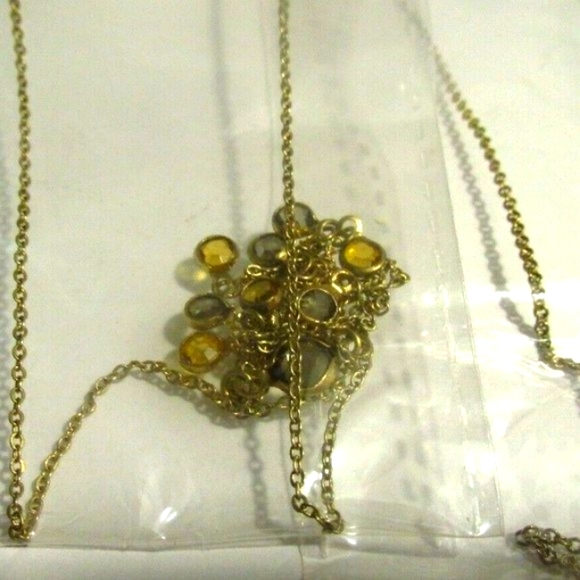 Jewelry Lot of 3 Delicate Glass Crystal Y- Necklace & Earring Set - Picture 11 of 12